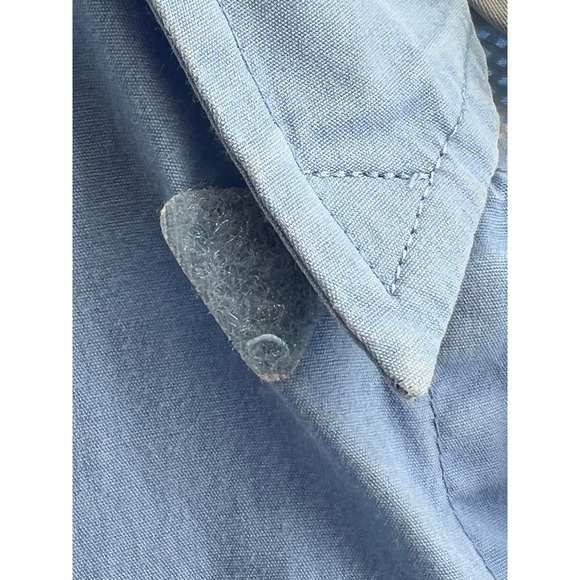 Columbia PFG Bahama II Fishing Shirt Long Sleeve Mesh Lined Flap Back Blue Men - Picture 9 of 10